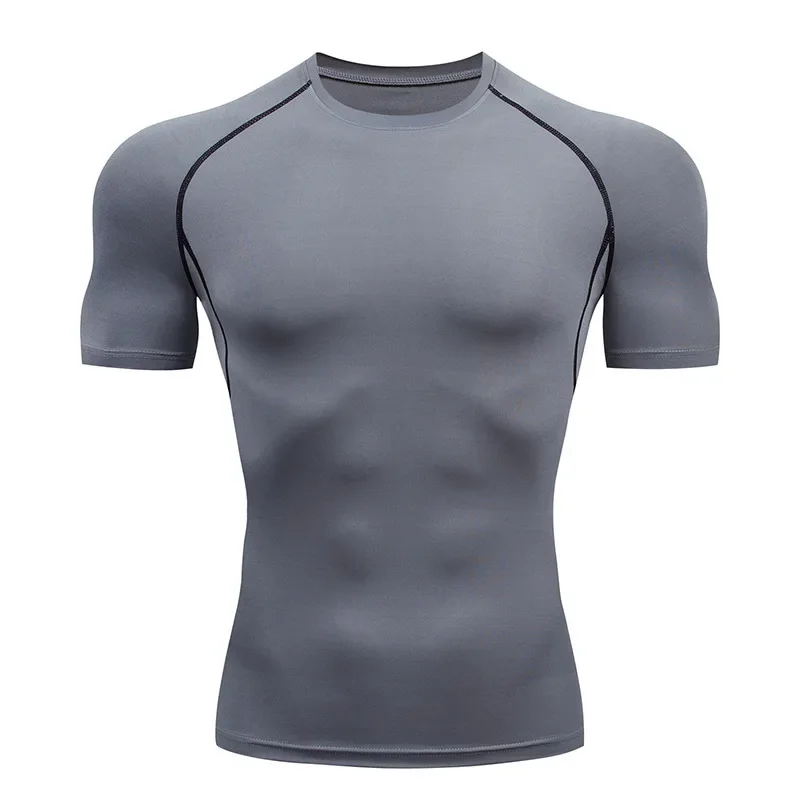 Men's tight fitting shirt with elastic, breathable and moisture absorbing fitness T-shirt suitable for outdoor sports T-shirt
Men's tight fitting shirt with elastic, breathable and moisture absorbing fitness T-shirt suitable for outdoor sports T-shirt