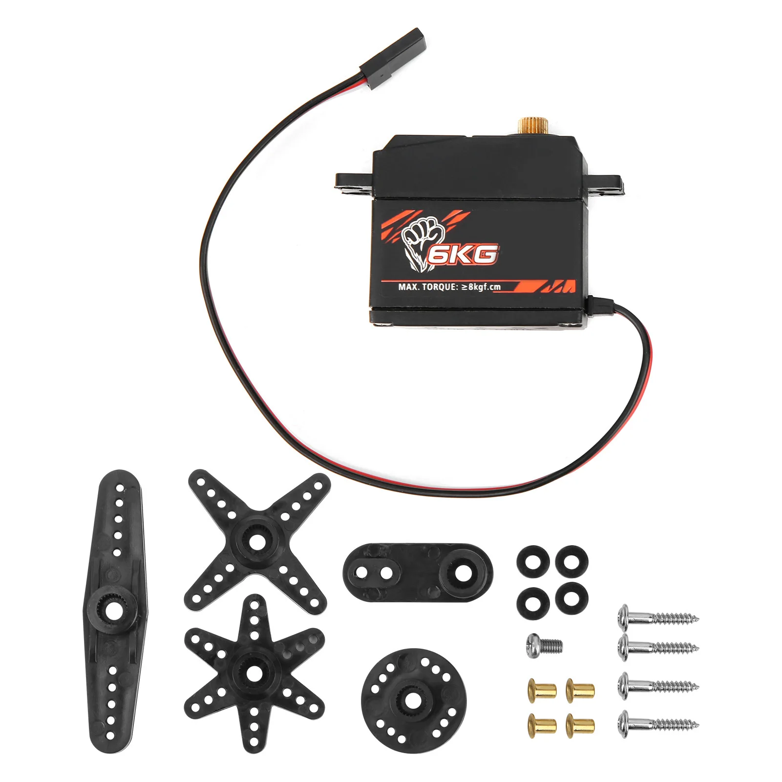 SURPASS HOBBY S0600M 6KG Metal Gear Digital Servo for 1/8 1/10 RC Car RC Boat Airplane Robot RC Model High-Speed Car Fixed Wing
SURPASS HOBBY S0600M 6KG Metal Gear Digital Servo for 1/8 1/10 RC Car RC Boat Airplane Robot RC Model High-Speed Car Fixed Wing