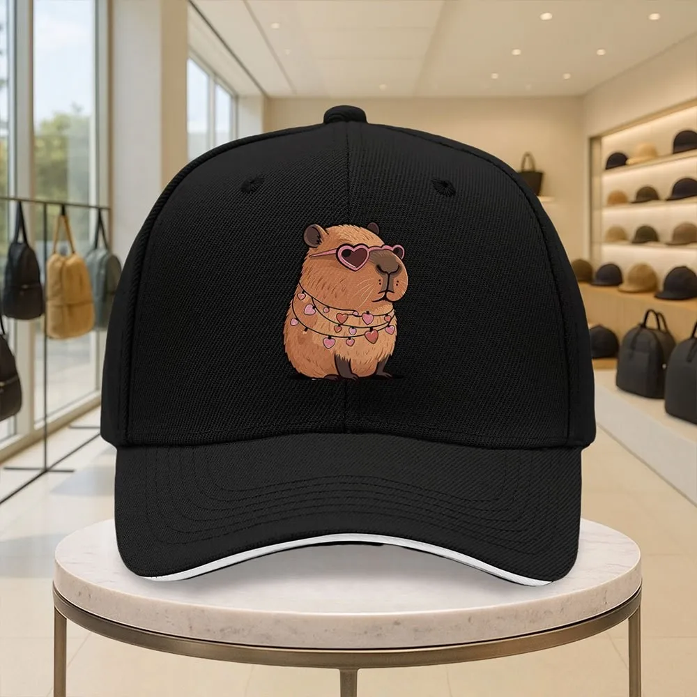 Cute Capybara Heart Glasses Graphic Baseball Cap Adjustable Outdoor Travel Snapback Hat
Cute Capybara Heart Glasses Graphic Baseball Cap Adjustable Outdoor Travel Snapback Hat