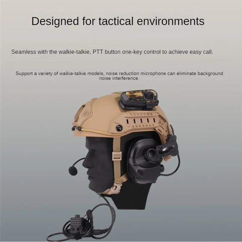 Tactical Headset Anti-Noise Headphone Electronic Protection Earmuff Hunting Sports Tactical Headset Nrr25db-A58E
Tactical Headset Anti-Noise Headphone Electronic Protection Earmuff Hunting Sports Tactical Headset Nrr25db-A58E
