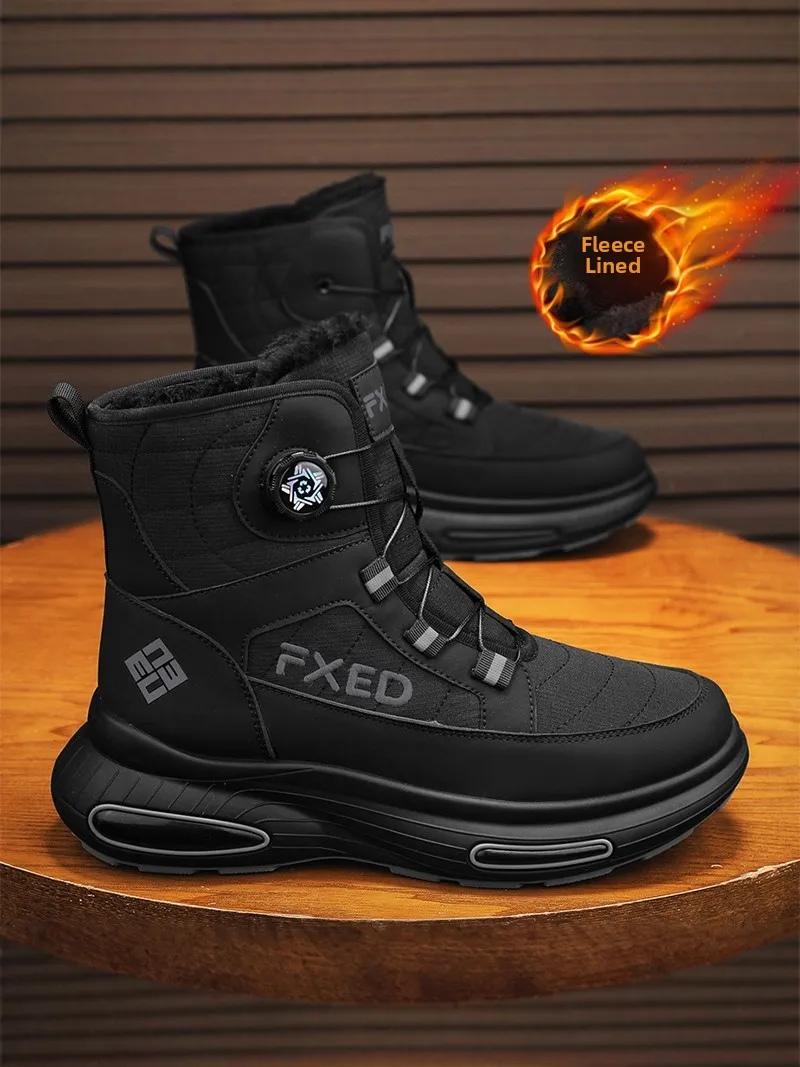 Men's Winter Snow Boots Fleece Lined Leather And Fur Integrated Warm High Help Big Cotton Shoes for Work And Office Wear
Men's Winter Snow Boots Fleece Lined Leather And Fur Integrated Warm High Help Big Cotton Shoes for Work And Office Wear