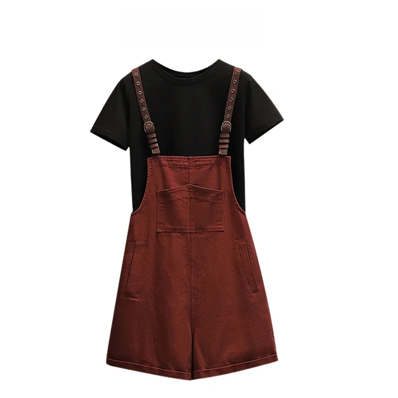 Cara CLUB plus Size Slimming Anti-Aging Meat-Covering Set Women's Summer Casual Fashionable Strap Short Pants Two-Piece Set
Cara CLUB plus Size Slimming Anti-Aging Meat-Covering Set Women's Summer Casual Fashionable Strap Short Pants Two-Piece Set