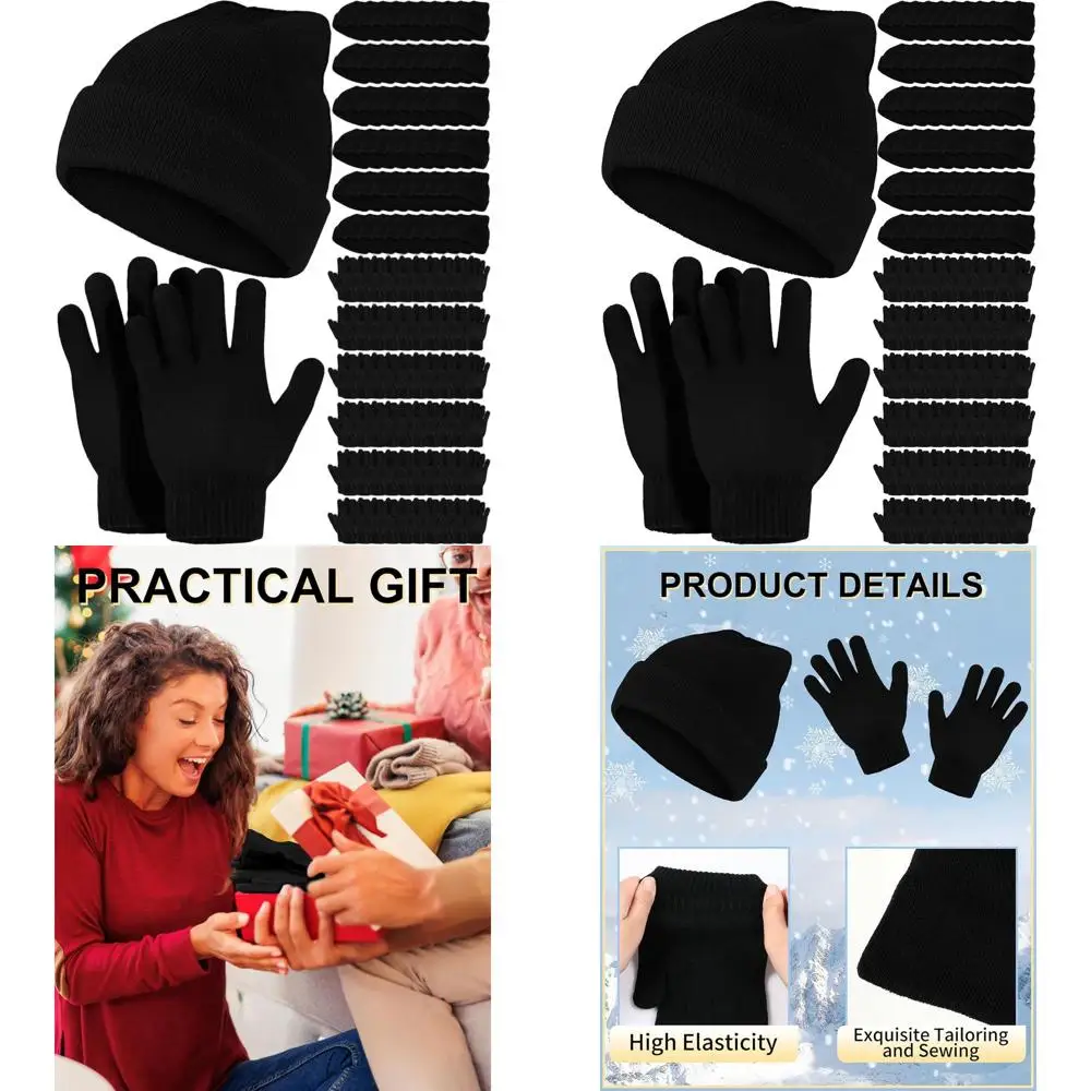 Unisex Winter Knit Beanie & Gloves Set, 120-Piece Thermal Pack for Donations and Charity, Suitable for Men & Women
Unisex Winter Knit Beanie & Gloves Set, 120-Piece Thermal Pack for Donations and Charity, Suitable for Men & Women