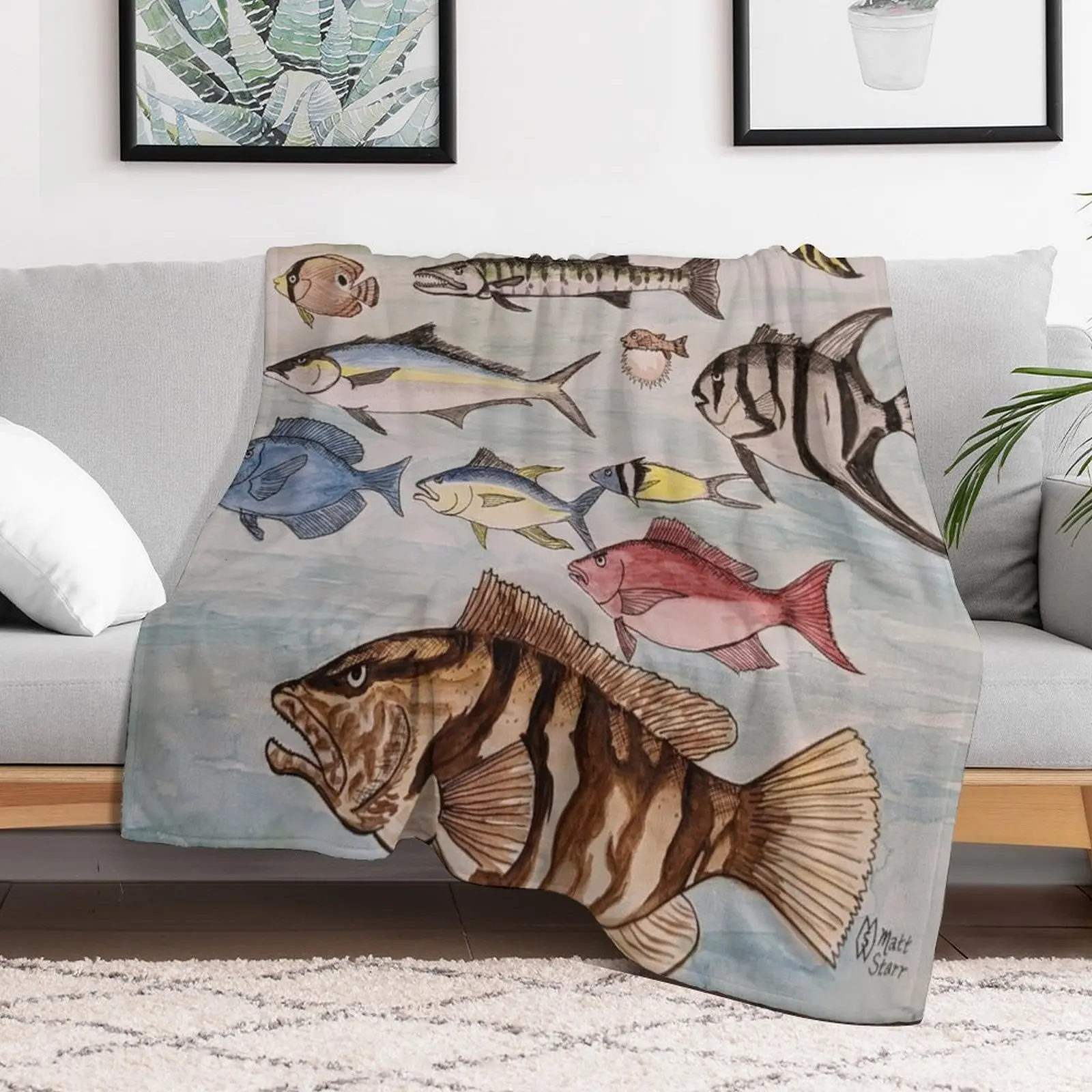 Saltwater Fish of the Sea Throw Blanket christmas gifts Beach Blankets Hairy Soft Plaid Soft Blankets
Saltwater Fish of the Sea Throw Blanket christmas gifts Beach Blankets Hairy Soft Plaid Soft Blankets