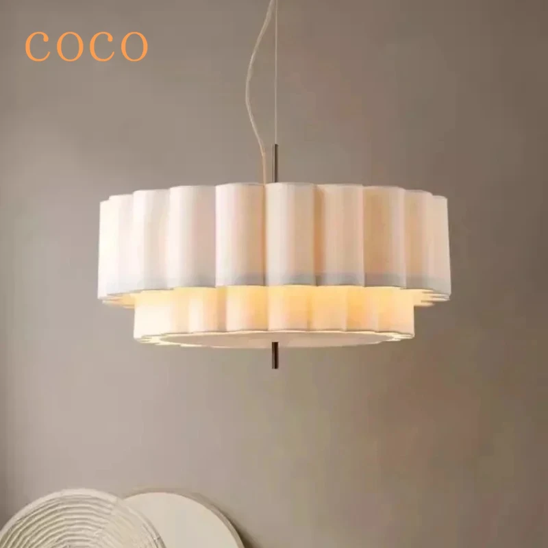 Nordic Wabi Sabi fabric multi-layer pendant light LED for living room, bedroom, dining room, indoor home decoration lighting
Nordic Wabi Sabi fabric multi-layer pendant light LED for living room, bedroom, dining room, indoor home decoration lighting