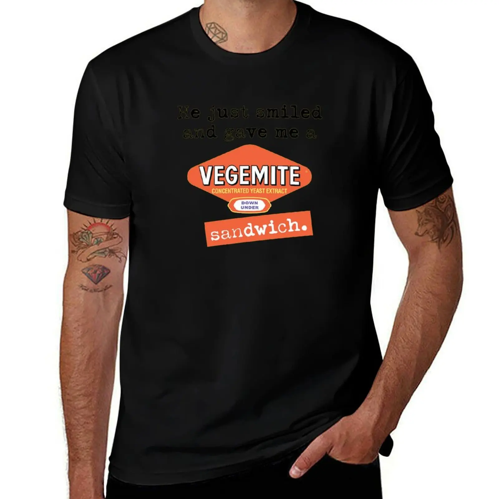 He just smiled and gave me a Vegemite sandwich T-Shirt kawaii clothes blacks t shirt men 100℅ cotton
He just smiled and gave me a Vegemite sandwich T-Shirt kawaii clothes blacks t shirt men 100℅ cotton