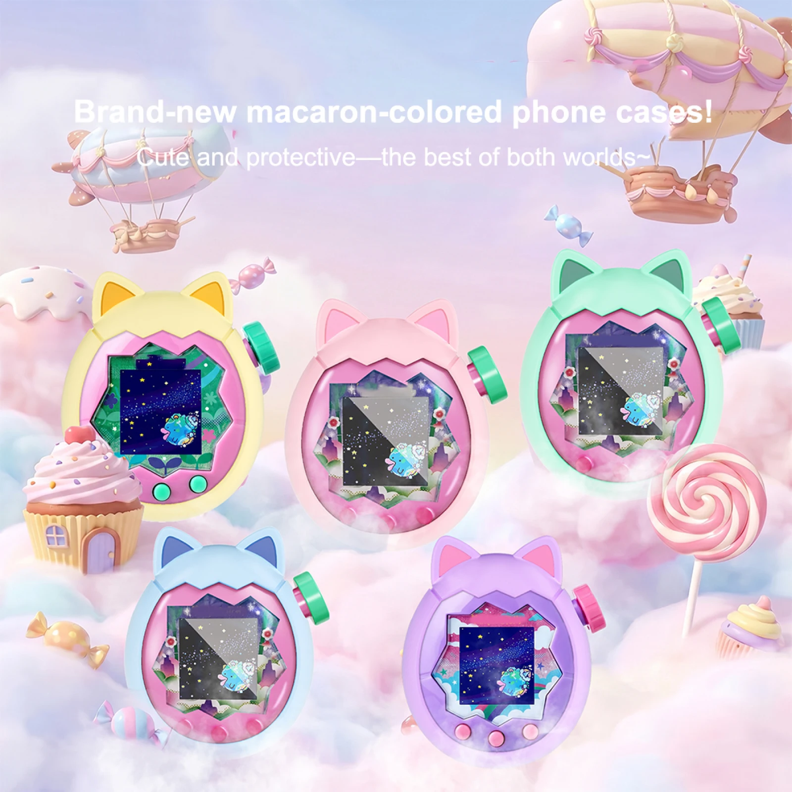 Food Grade Liquid Silicone Case for Tamagotchi Paradise Full Body Drop Protection Soft BPA Free Cover with Cat Ears Easy Clean
Food Grade Liquid Silicone Case for Tamagotchi Paradise Full Body Drop Protection Soft BPA Free Cover with Cat Ears Easy Clean