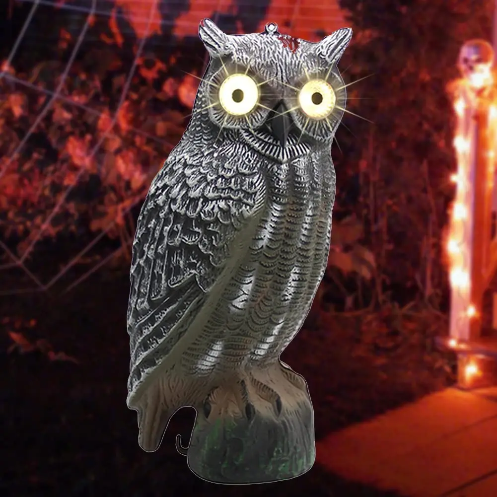 Outdoor Garden Pest Deterrent Owl Decoy Solar Bird Scarecrow
Outdoor Garden Pest Deterrent Owl Decoy Solar Bird Scarecrow