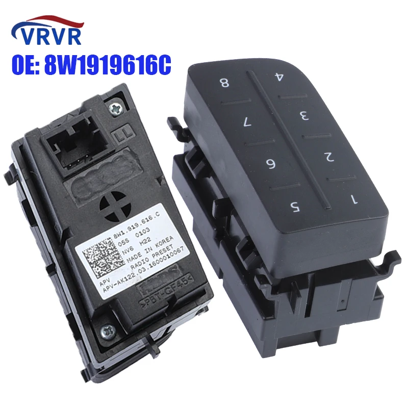 VRVR 8W1919616C 3-контактный выключатель питания оконного выключателя консоли Открыватель кнопки памяти для 2015- 2019 Audi A4 8 Вт B9
VRVR 8W1919616C 3-контактный выключатель питания оконного выключателя консоли Открыватель кнопки памяти для 2015- 2019 Audi A4 8 Вт B9