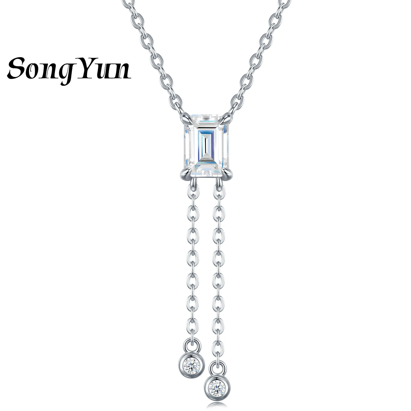 SONGYUN Brand Jewelry 925 Sterling Silver Necklace Moissanite Diamond VVS1 D Color Wedding Ladies Rhodium Plated Patent Pendant
SONGYUN Brand Jewelry 925 Sterling Silver Necklace Moissanite Diamond VVS1 D Color Wedding Ladies Rhodium Plated Patent Pendant