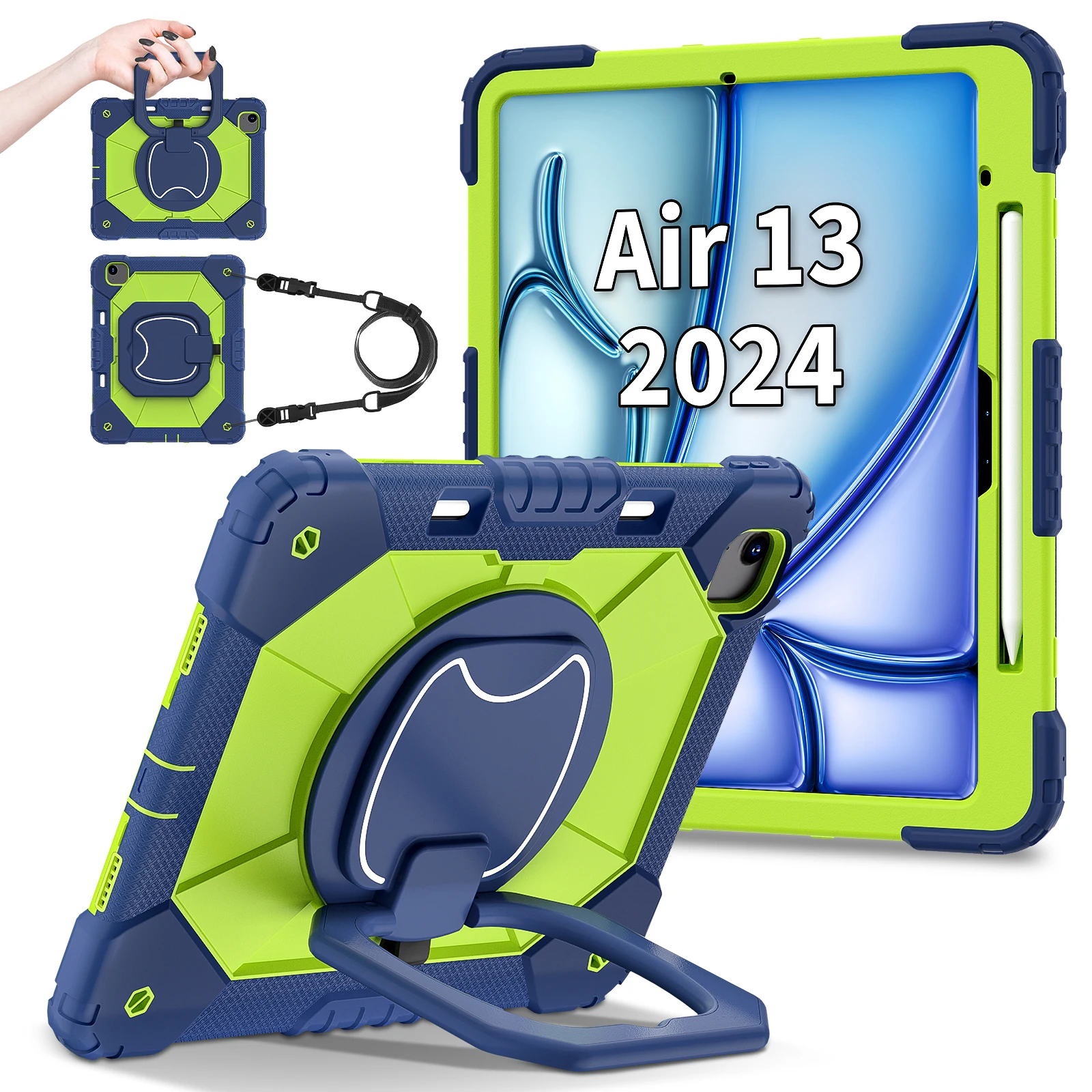 Универсальный чехол с ручкой для iPad Air 13 2025 M3 2024 M2, модель A3269 A3271 A2898 A2899 A2900, вращающийся чехол-подставка, ремешок Funda
Универсальный чехол с ручкой для iPad Air 13 2025 M3 2024 M2, модель A3269 A3271 A2898 A2899 A2900, вращающийся чехол-подставка, ремешок Funda