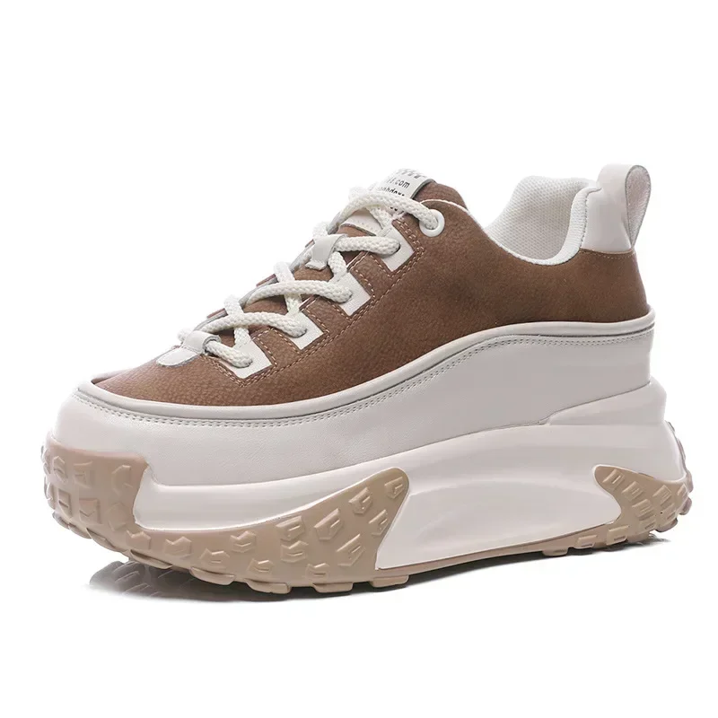 7CM Cow Genuine Leather Autumn Spring Winter New Plush Warm Platform Wedge Hidden Heel Sneakers Chunky Women Mixed Color Shoes
7CM Cow Genuine Leather Autumn Spring Winter New Plush Warm Platform Wedge Hidden Heel Sneakers Chunky Women Mixed Color Shoes