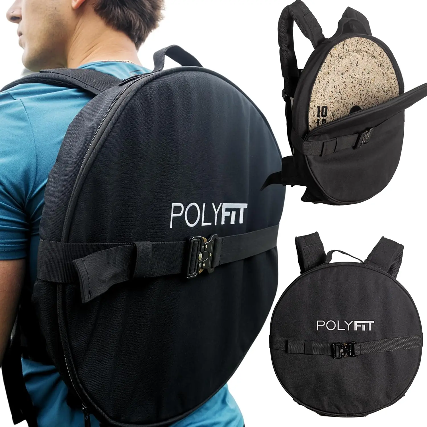 Black Backpack for Strength Training, Rucking, and Gym Workouts - Ideal for Olympic Weight Plates
Black Backpack for Strength Training, Rucking, and Gym Workouts - Ideal for Olympic Weight Plates
