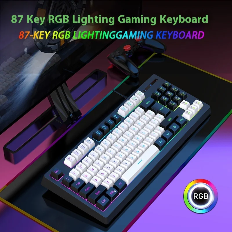 Проводная игровая клавиатура Yunguoguo G69 с механическим ощущением, подсветка e-sports RGB, 87 клавиш, компьютер, офис, дом, USB
Проводная игровая клавиатура Yunguoguo G69 с механическим ощущением, подсветка e-sports RGB, 87 клавиш, компьютер, офис, дом, USB