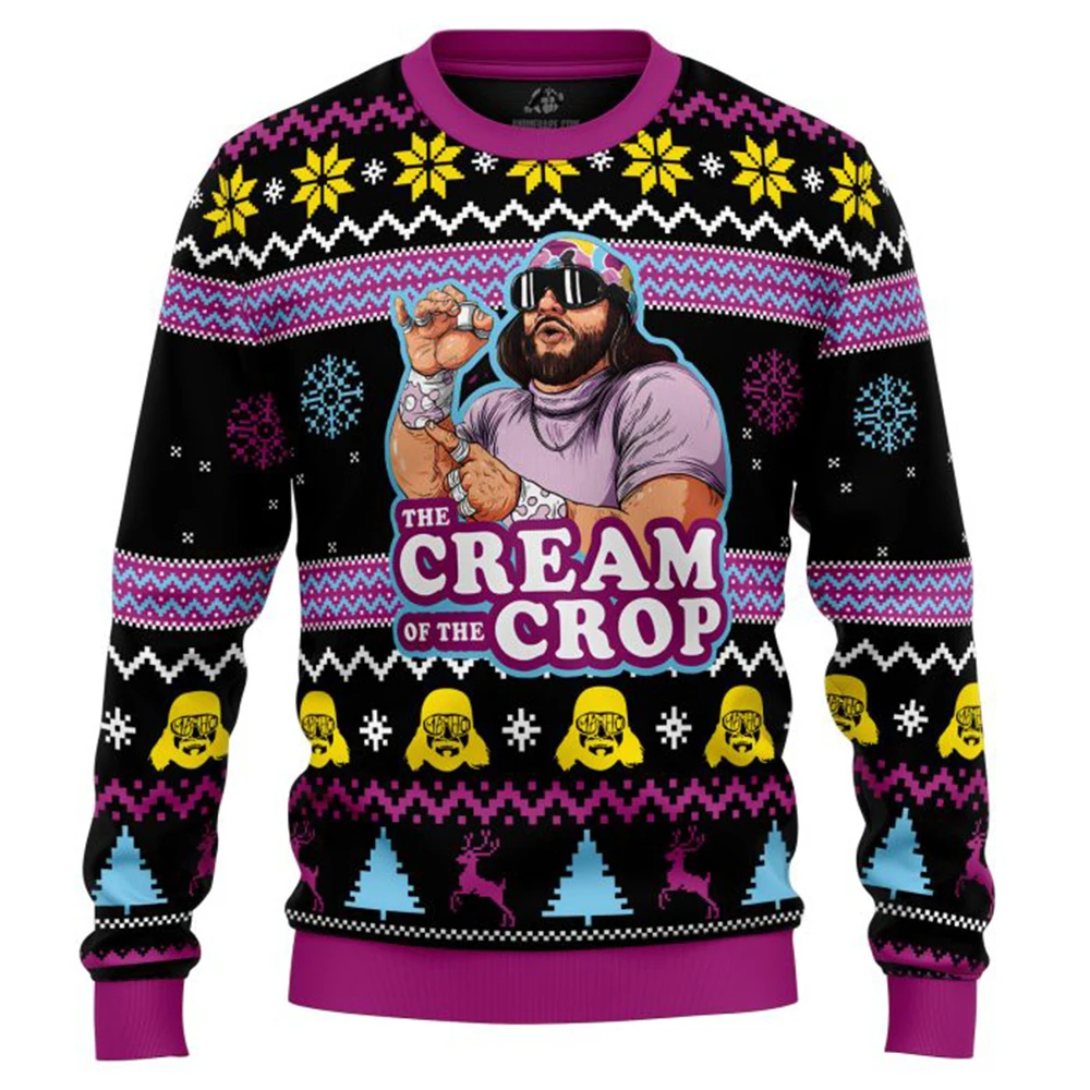 Macho Man The Cream of the Crop Pro Wrestling Ugly Christmas Sweater для мужчин Праздничная вечеринка Рождественский пуловер Семейный рождественский подарок
Macho Man The Cream of the Crop Pro Wrestling Ugly Christmas Sweater для мужчин Праздничная вечеринка Рождественский пуловер Семейный рождественский подарок