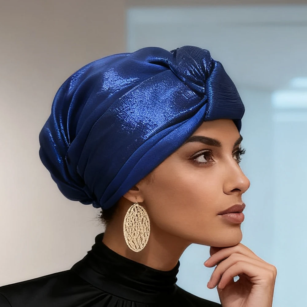 Мусульманский женский тюрбан с узлом, женская бандана, свадебный головной убор, вечерние головные уборы, женские модные повязки на голову, платок в африканском стиле, авто геле
Мусульманский женский тюрбан с узлом, женская бандана, свадебный головной убор, вечерние головные уборы, женские модные повязки на голову, платок в африканском стиле, авто геле
