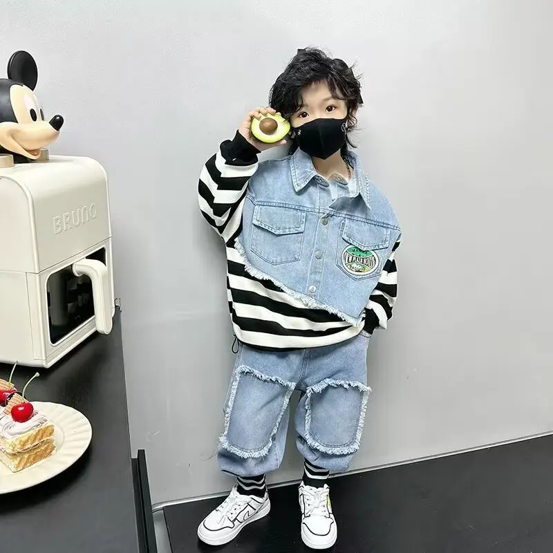 Baby Boy Girl Clothing Sets Children PulloverDenim shirts + Denim Pants 2pc Kids Clothes Boy New Suit
Baby Boy Girl Clothing Sets Children PulloverDenim shirts + Denim Pants 2pc Kids Clothes Boy New Suit