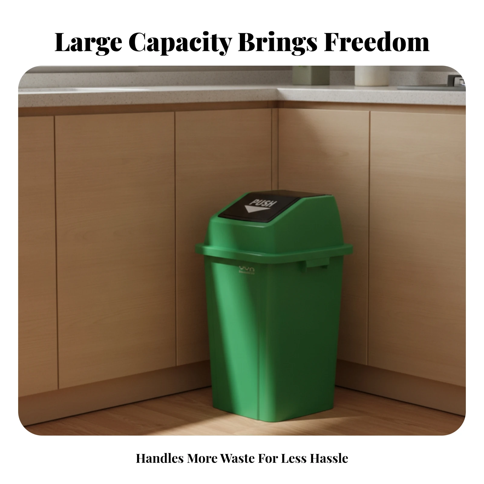Straight-Sided Indoor Outdoor Use Square Waste Container Square Trash Bin Push-Open Trash Bin for Commercial Areas
Straight-Sided Indoor Outdoor Use Square Waste Container Square Trash Bin Push-Open Trash Bin for Commercial Areas