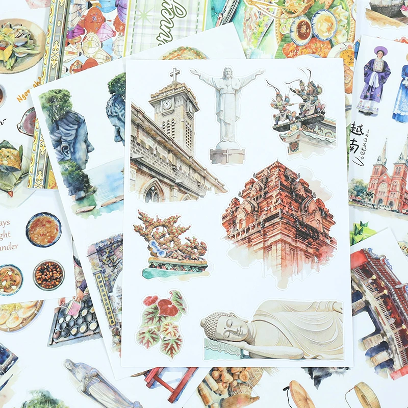 20 Sheets/book Vintage City Travel Character Landscape Sticker Book Creative DIY Journal Material Collage Stationery
20 Sheets/book Vintage City Travel Character Landscape Sticker Book Creative DIY Journal Material Collage Stationery