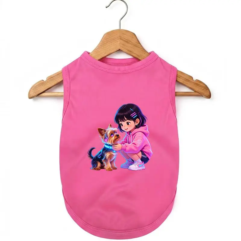 Breathable Dog Vest Summer, Yorkie Girl Graphic Pet Outfit
Breathable Dog Vest Summer, Yorkie Girl Graphic Pet Outfit