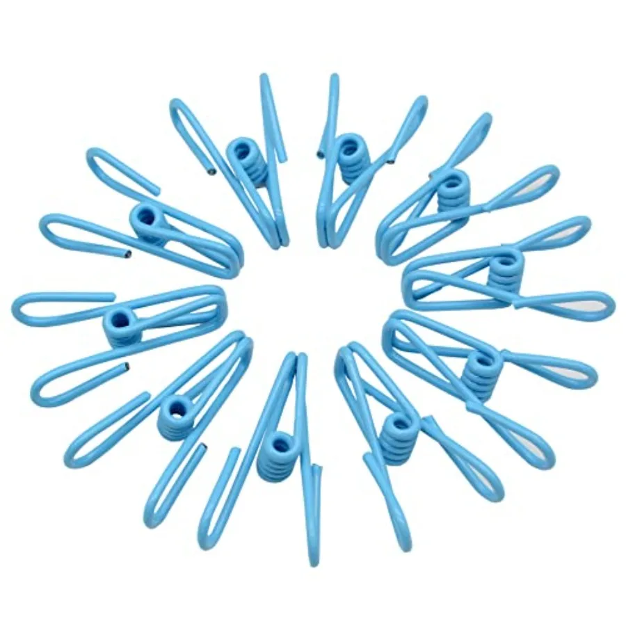 30 Pcs 2 Inch Blue Chip Clips, PVC Coating High Elasticity Strength Clothes Pins, Food Clips and Bag Clips
30 Pcs 2 Inch Blue Chip Clips, PVC Coating High Elasticity Strength Clothes Pins, Food Clips and Bag Clips