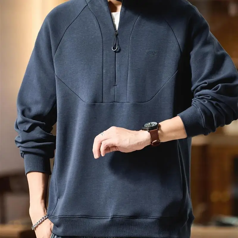 Мужская толстовка American Sle с геометрическим узором, осенняя новинка, на молнии, свободного кроя, повседневная, модная, с воротником-стойкой
Мужская толстовка American Sle с геометрическим узором, осенняя новинка, на молнии, свободного кроя, повседневная, модная, с воротником-стойкой