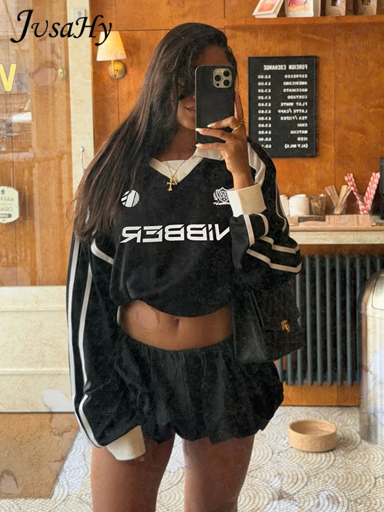 Jusahy Autumn Release Junior Suit Collar Loose Long Sleeve High Street T-shirt K24L53772 Girl Letter Printing Milk Fiber T-shirt
Jusahy Autumn Release Junior Suit Collar Loose Long Sleeve High Street T-shirt K24L53772 Girl Letter Printing Milk Fiber T-shirt