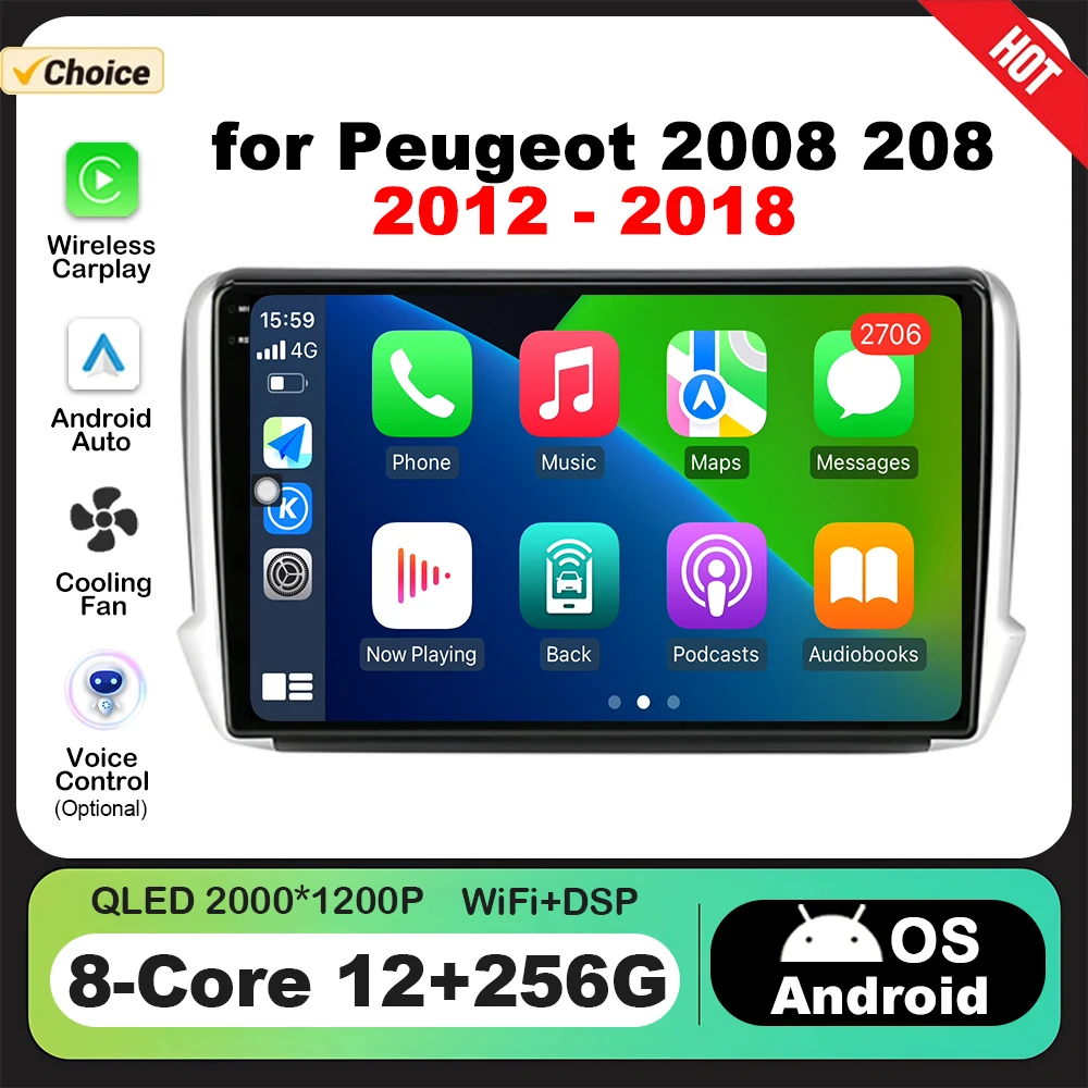 Android OS 10.1'' for Peugeot 2008 208 2012 - 2018 Car Multimedia Radio Player GPS Navi WiFi 4G BT DSP Stereo Wireless CarPlay
Android OS 10.1'' for Peugeot 2008 208 2012 - 2018 Car Multimedia Radio Player GPS Navi WiFi 4G BT DSP Stereo Wireless CarPlay