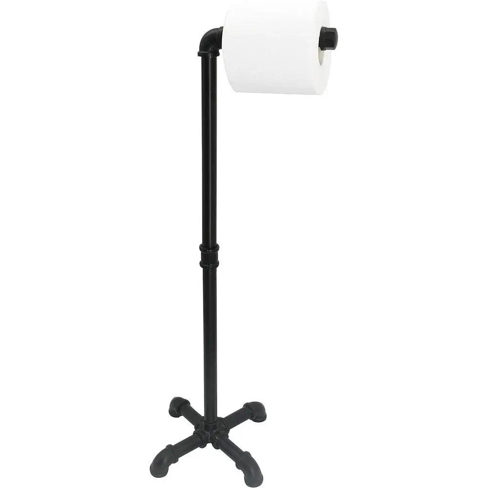 Rustic Metal Toilet Paper Holder, 24.8 Tall, for Bathroom Storage and Organization (Black)
Rustic Metal Toilet Paper Holder, 24.8 Tall, for Bathroom Storage and Organization (Black)