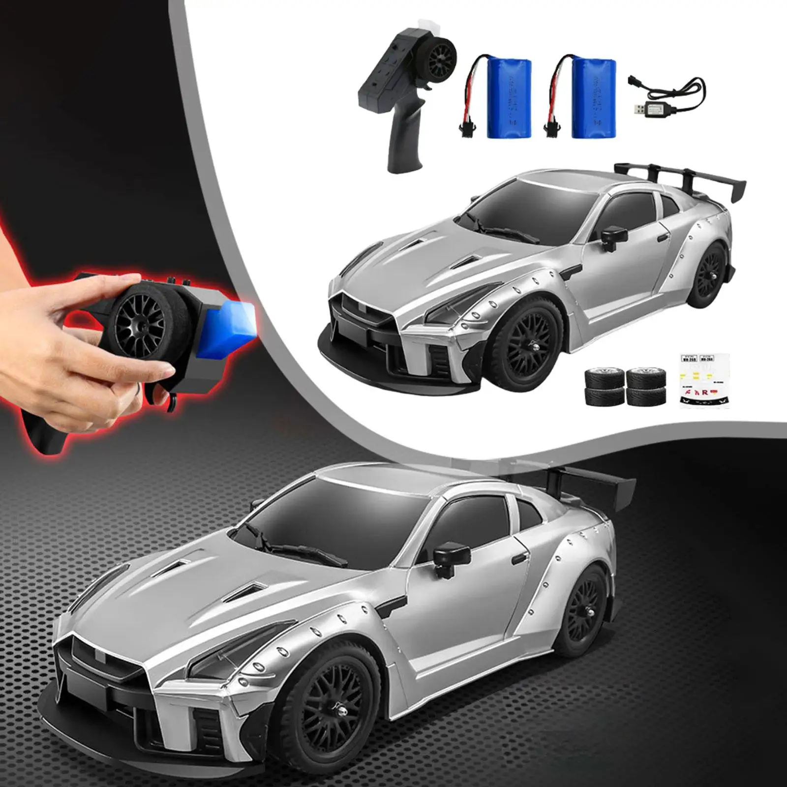 1/16 RC Drift Car 20 км/ч, высокоскоростной подарок для хобби с 4 шинами, реалистичная система освещения, дистанционное управление, спортивная гоночная модель игрушки
1/16 RC Drift Car 20 км/ч, высокоскоростной подарок для хобби с 4 шинами, реалистичная система освещения, дистанционное управление, спортивная гоночная модель игрушки