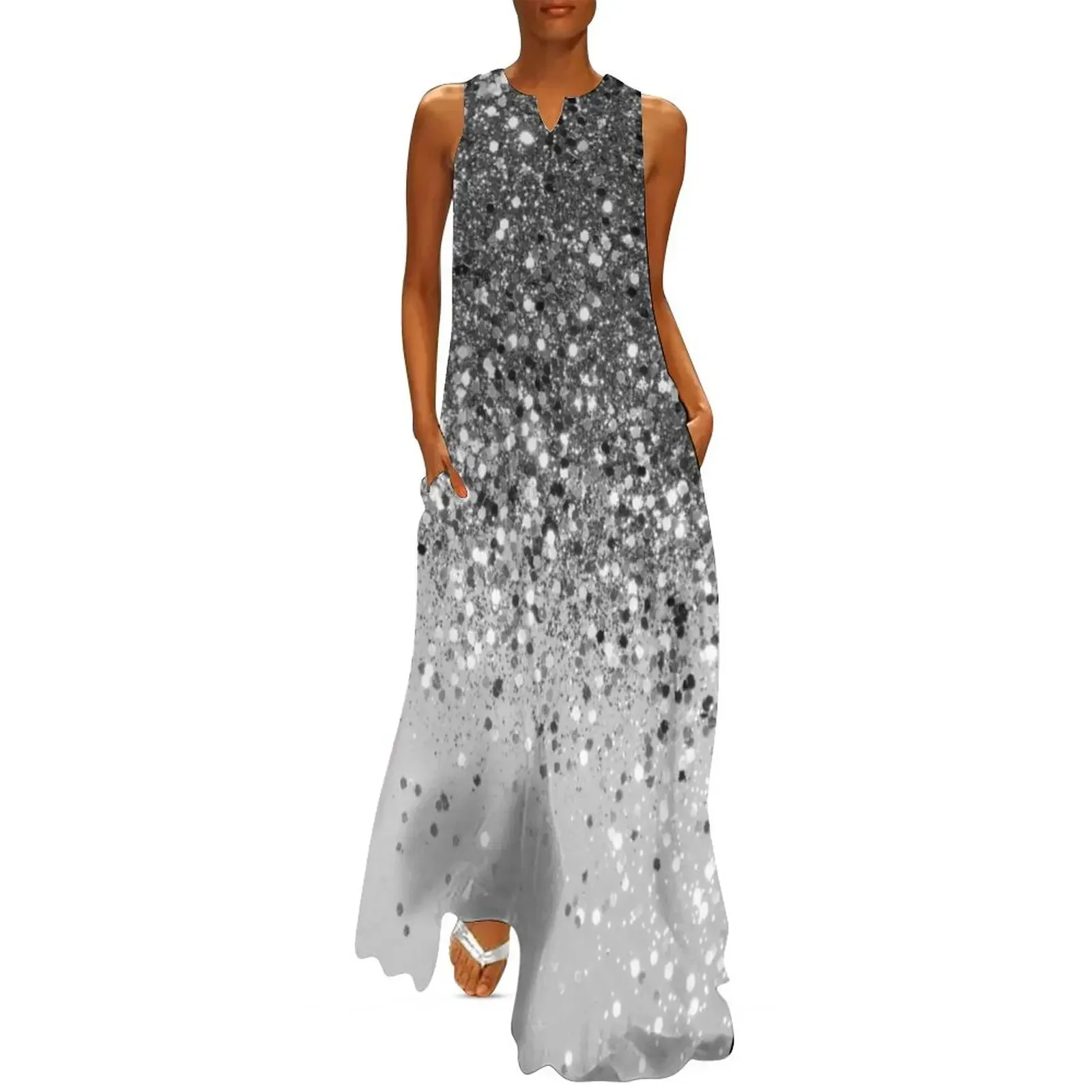Soft Silver Gray Glam #1 (Photo of Glitter Only - Not Reflective) Long Dress dresses with long sleeves Elegant gown Dress
Soft Silver Gray Glam #1 (Photo of Glitter Only - Not Reflective) Long Dress dresses with long sleeves Elegant gown Dress