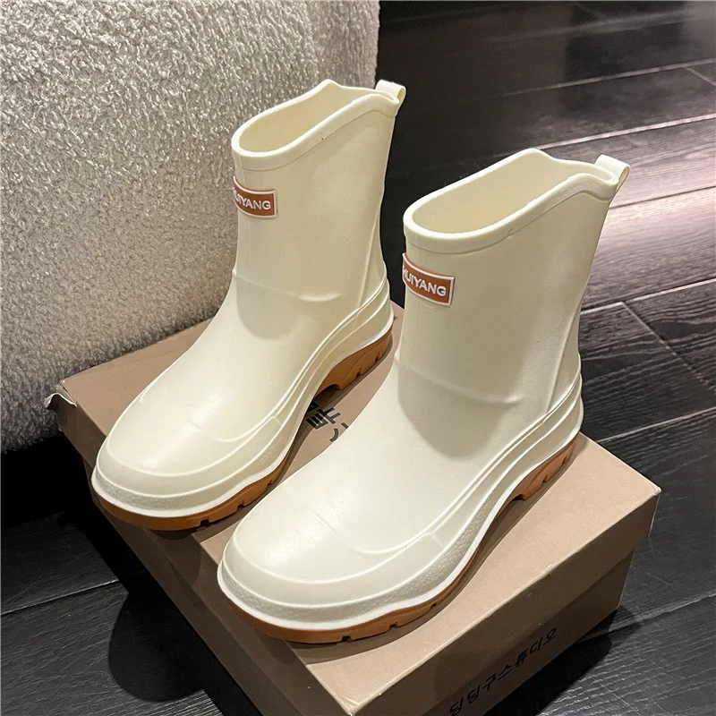 Women Waterproof Boots New Style Elastic Mouth Ankle Boots Mid Top Rain Shoes Non Slip Outdoor Indoor Chelsea Water Boot Woman
Women Waterproof Boots New Style Elastic Mouth Ankle Boots Mid Top Rain Shoes Non Slip Outdoor Indoor Chelsea Water Boot Woman