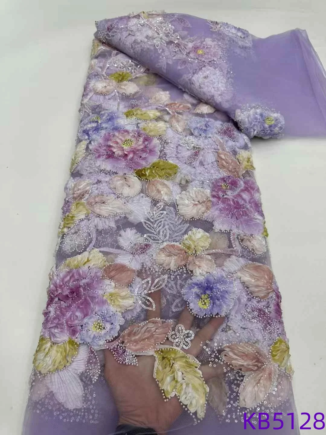 Nigerian Beaded Lace Fabrics French Mesh African Lace Fabric 5 Yards High Quality 2025 Sequins Lace Fabrics For Sewing KB5128
Nigerian Beaded Lace Fabrics French Mesh African Lace Fabric 5 Yards High Quality 2025 Sequins Lace Fabrics For Sewing KB5128