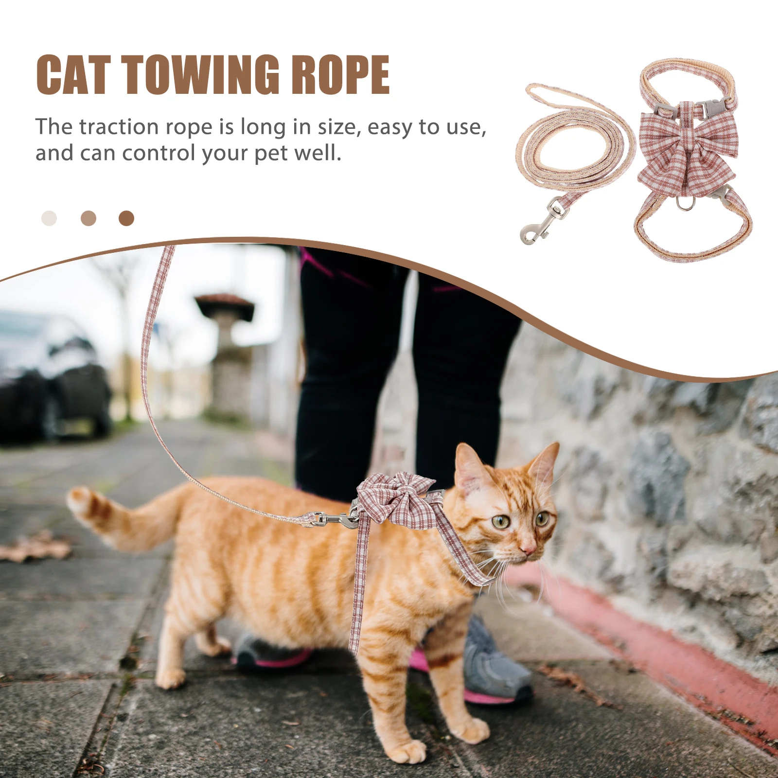 1 set 1 Set Adjustable Cat Harness Leash Pet Traction Rope Walking Strap For Kitten Control Vest Pulling Rope
1 set 1 Set Adjustable Cat Harness Leash Pet Traction Rope Walking Strap For Kitten Control Vest Pulling Rope