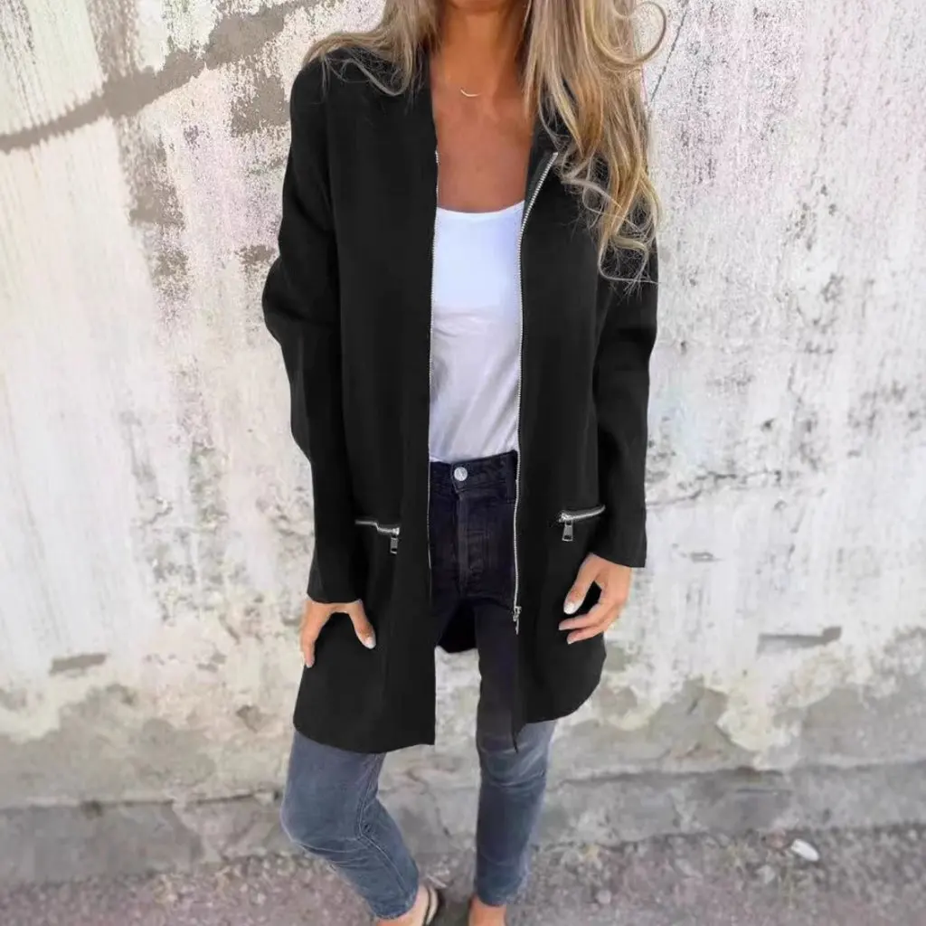 Comfortable Hooded Zipper Sweatshirt Jacket Women's Autumn Winter Casual Pure Color Zip Up Hoodie Outerwear From
Comfortable Hooded Zipper Sweatshirt Jacket Women's Autumn Winter Casual Pure Color Zip Up Hoodie Outerwear From