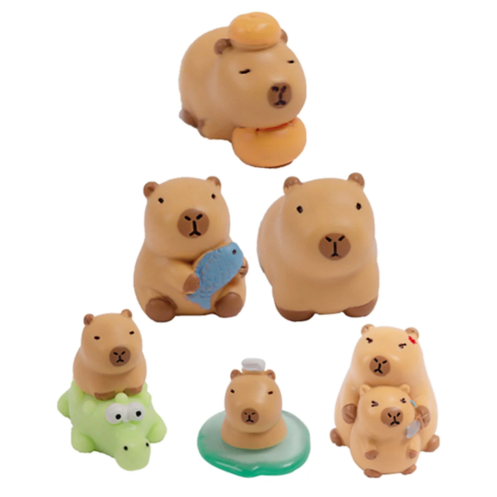 6 шт., мини-скапибара, скульптуры из смолы, ручная работа, микропейзаж, декор, настольная полка, украшение дома, принадлежности для вечеринок с капибарой
6 шт., мини-скапибара, скульптуры из смолы, ручная работа, микропейзаж, декор, настольная полка, украшение дома, принадлежности для вечеринок с капибарой