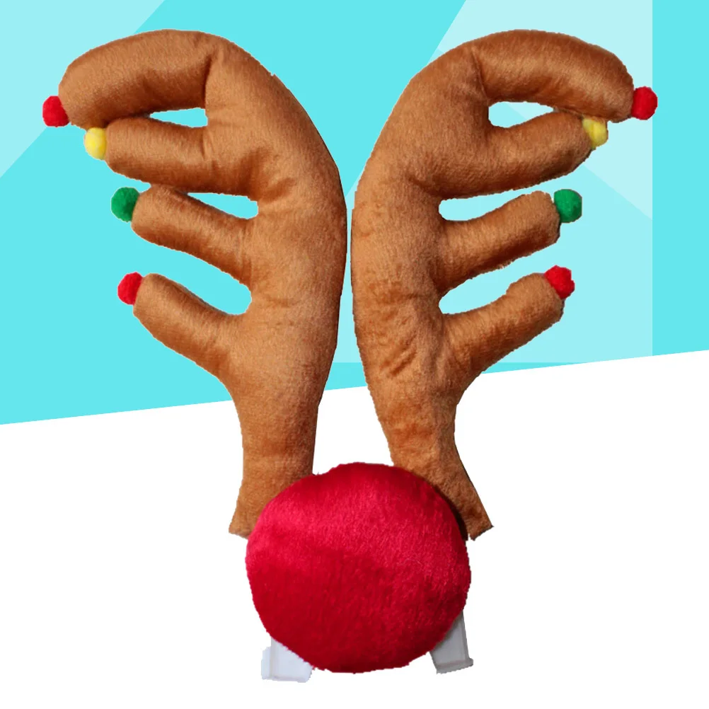 Christmas Car Reindeer Antlers Set 2 Antlers 1 Red Nose Easy Install Car Decorations for Christmas Vehicle Xmas Accessories
Christmas Car Reindeer Antlers Set 2 Antlers 1 Red Nose Easy Install Car Decorations for Christmas Vehicle Xmas Accessories
