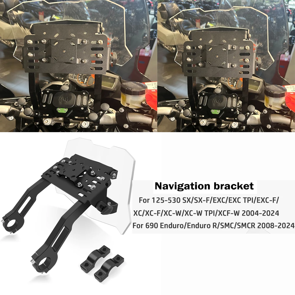 For 125-530 SX/SX-F/EXC/EXC 690Enduro/Enduro R/SMC/SMCR GPS Stabiliser Mobile Navigation Holder Multifunctional Monitor Base
For 125-530 SX/SX-F/EXC/EXC 690Enduro/Enduro R/SMC/SMCR GPS Stabiliser Mobile Navigation Holder Multifunctional Monitor Base