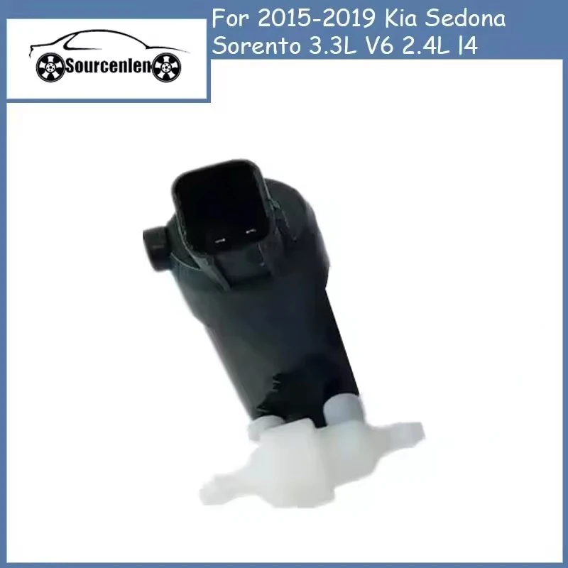 Windshileld Wiper Washer Pump for 2015-2019 Kia Sedona Sorento 3.3L V6 2.4L L4 OEM 98510A9000 98510-A9000
Windshileld Wiper Washer Pump for 2015-2019 Kia Sedona Sorento 3.3L V6 2.4L L4 OEM 98510A9000 98510-A9000