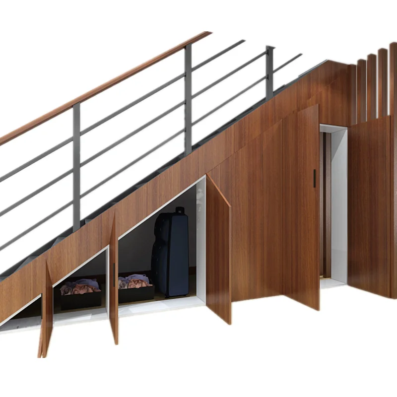 Measuring ruler Customized integral stair cabinet Storage room Swing door Decorative cabinet Customized walnut wooden door under
Measuring ruler Customized integral stair cabinet Storage room Swing door Decorative cabinet Customized walnut wooden door under