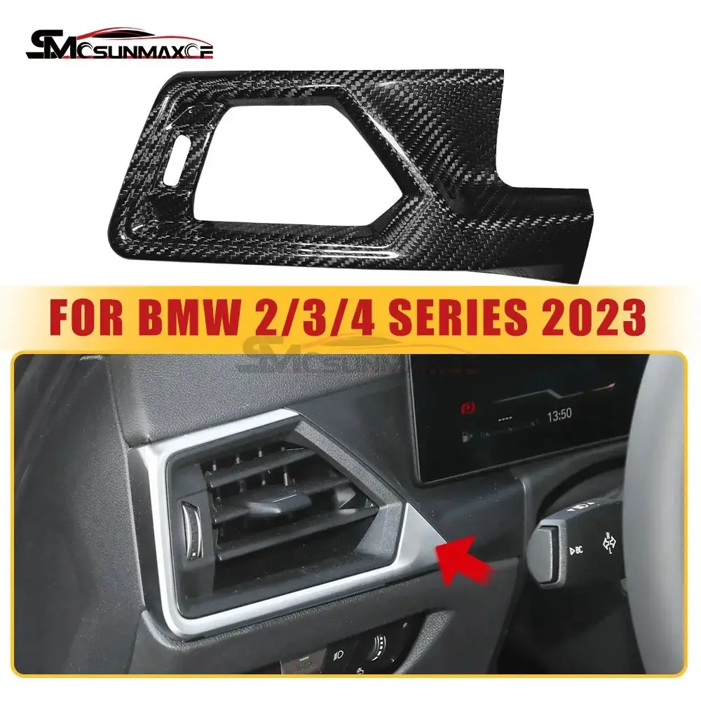 Carbon Fiber Dashboard Center Screen Side Air Vent Panel Cover Trim 2022-2024 For BMW 2 3 4 Series G20 LCI G42 G22 Facelift
Carbon Fiber Dashboard Center Screen Side Air Vent Panel Cover Trim 2022-2024 For BMW 2 3 4 Series G20 LCI G42 G22 Facelift