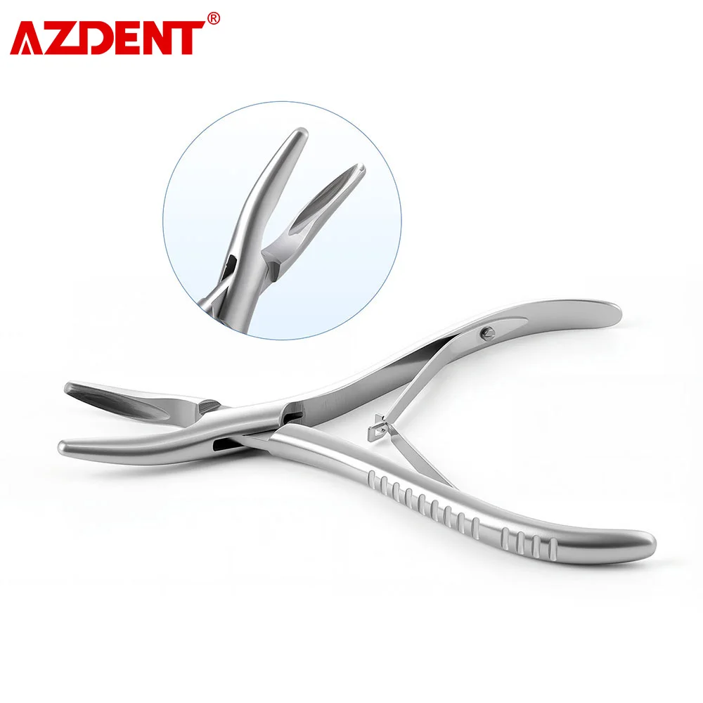 AZDENT Dental Curved Bone Rongeur Stainless Steel Dental Rongeur Plier Dentistry Clamp Dentist Surgical Forceps
AZDENT Dental Curved Bone Rongeur Stainless Steel Dental Rongeur Plier Dentistry Clamp Dentist Surgical Forceps