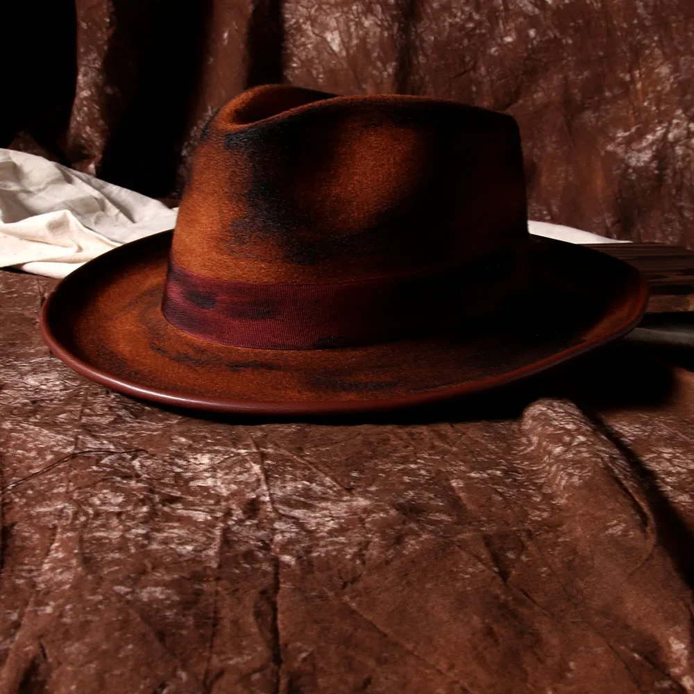 Womem Men Woollen Fedora Hats Retro Art Coffee Fall Felt Wide Brim Jazz Festival Hat
Womem Men Woollen Fedora Hats Retro Art Coffee Fall Felt Wide Brim Jazz Festival Hat
