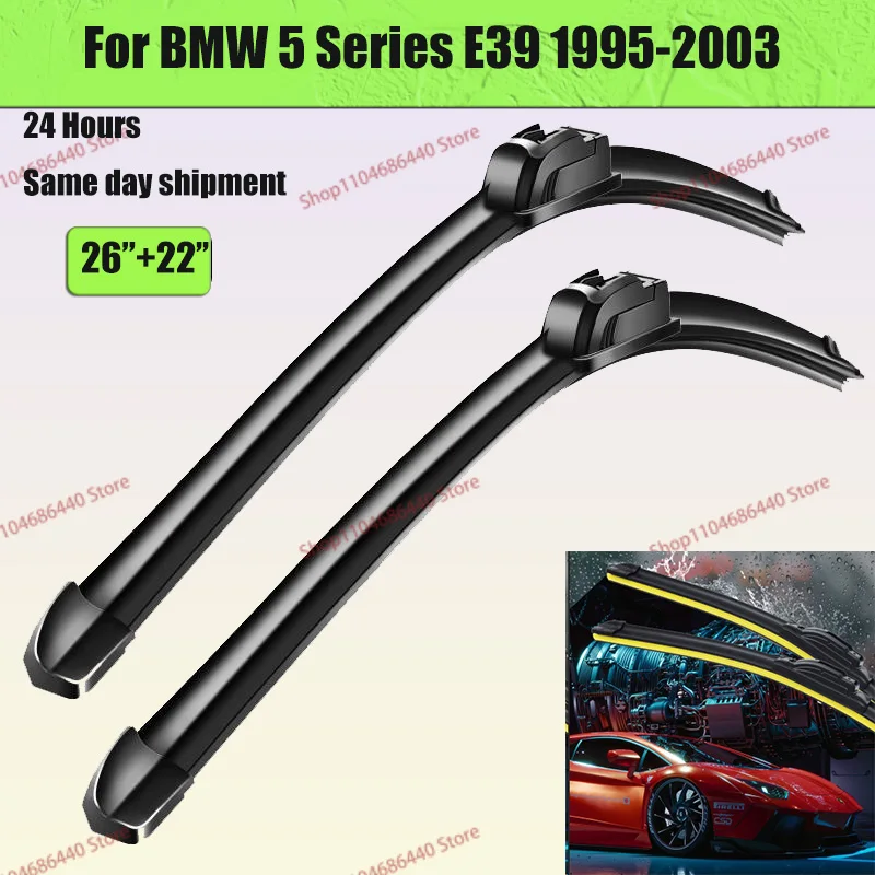 26" 22" Front Window Windscreen Windshield Wiper Blades Kit For BMW 5 Series E39 525i 528i 530i 540i M5 1995 - 2003
26" 22" Front Window Windscreen Windshield Wiper Blades Kit For BMW 5 Series E39 525i 528i 530i 540i M5 1995 - 2003