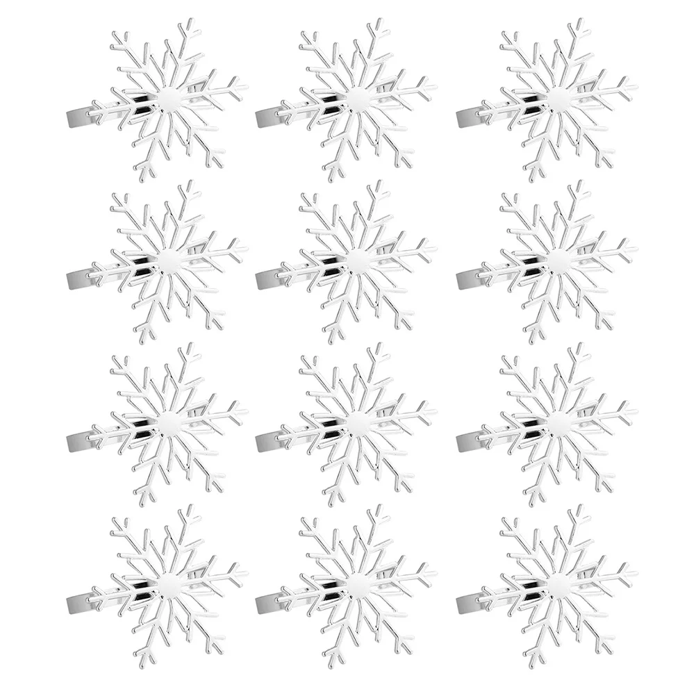 12Pcs Christmas Snowflake Napkin Buckles Alloy Material Decorative Napkin Rings for Home Hotel Restaurant Party Table
12Pcs Christmas Snowflake Napkin Buckles Alloy Material Decorative Napkin Rings for Home Hotel Restaurant Party Table