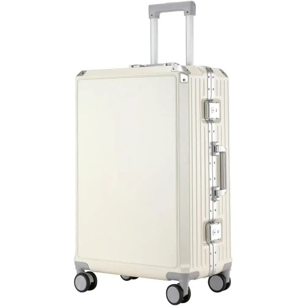 Lightweight 20 4-Wheel Zipper Carry-On Suitcase in White
Lightweight 20 4-Wheel Zipper Carry-On Suitcase in White