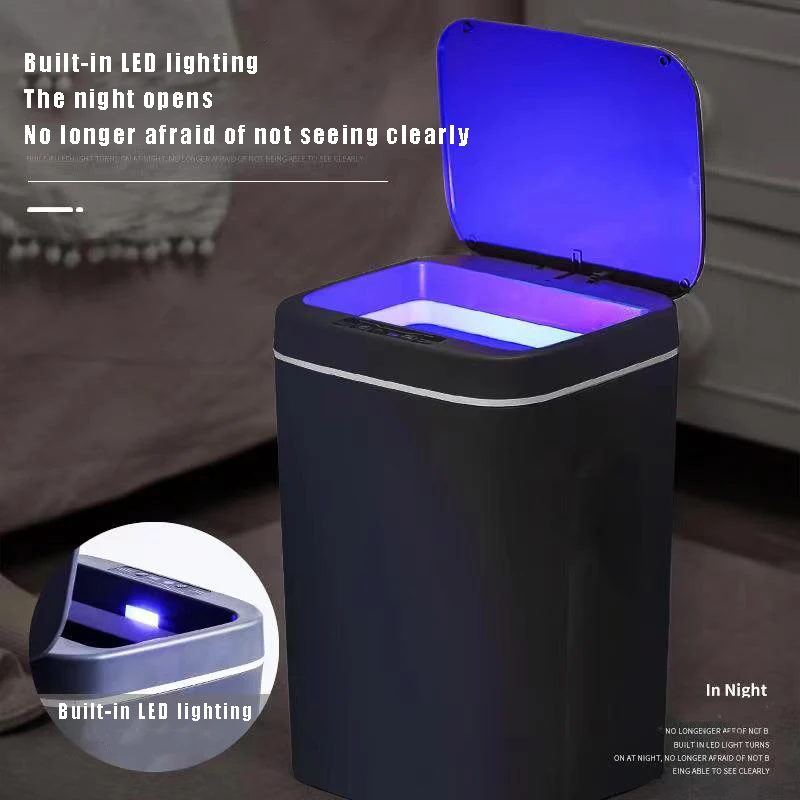 Мусорная корзина с автоматическим датчиком, умное электрическое Бесконтактное ведро для мусора, водонепроницаемое ведро для кухни и ванной, корзина для отходов с крышкой, 16 л
Мусорная корзина с автоматическим датчиком, умное электрическое Бесконтактное ведро для мусора, водонепроницаемое ведро для кухни и ванной, корзина для отходов с крышкой, 16 л