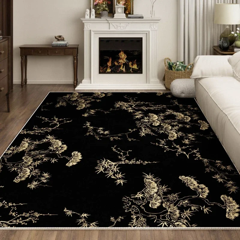 Luxurious Black White Home Living Room Carpet Non-slip Washable Easy Care Large Carpets Comfortable Bedroom Decorative Rug Дыван
Luxurious Black White Home Living Room Carpet Non-slip Washable Easy Care Large Carpets Comfortable Bedroom Decorative Rug Дыван