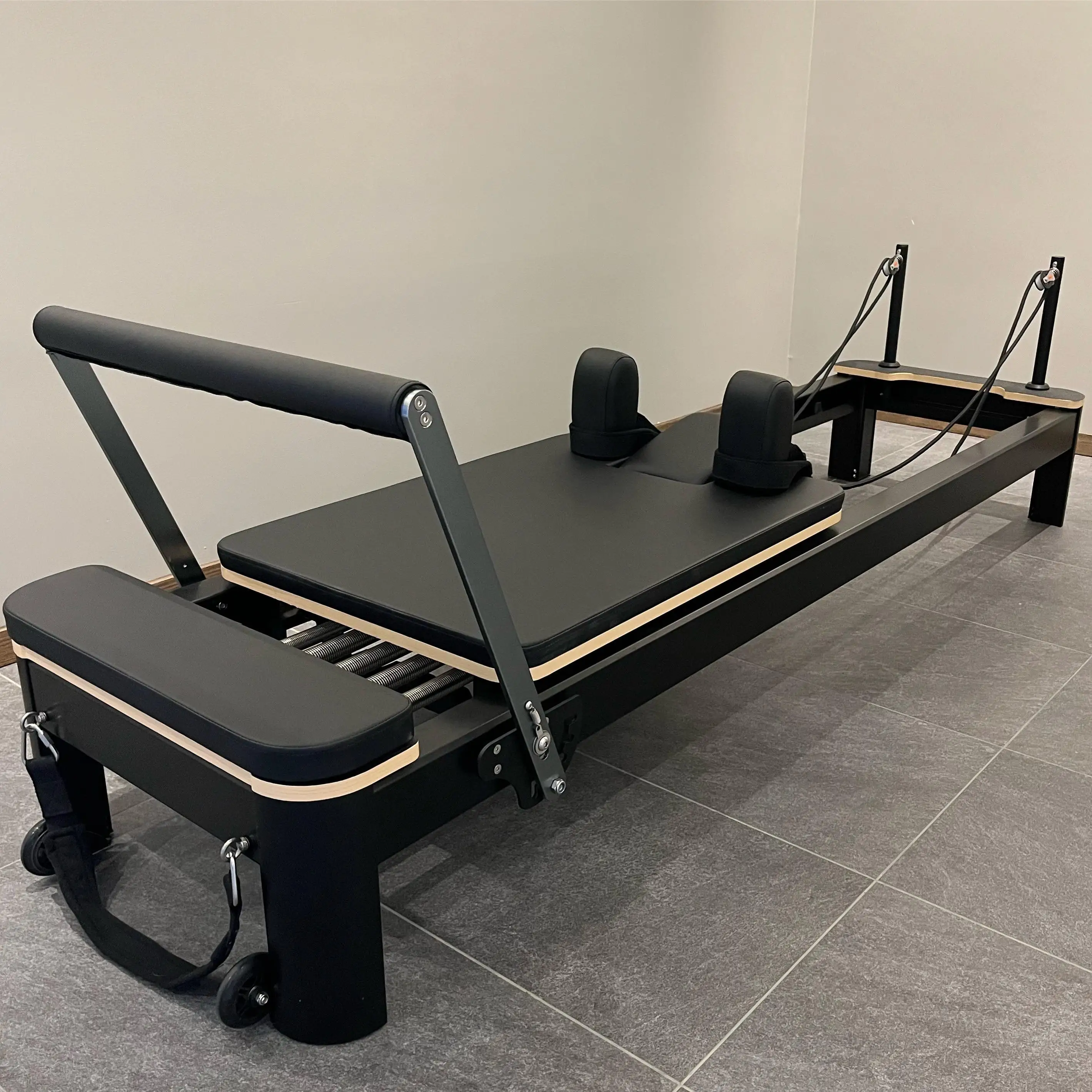 Professional Custom Bands Logo Commercial Home Yoga Aluminum Bed Equipment Spring Accessories Reformer Pilates Machine For Sale
Professional Custom Bands Logo Commercial Home Yoga Aluminum Bed Equipment Spring Accessories Reformer Pilates Machine For Sale