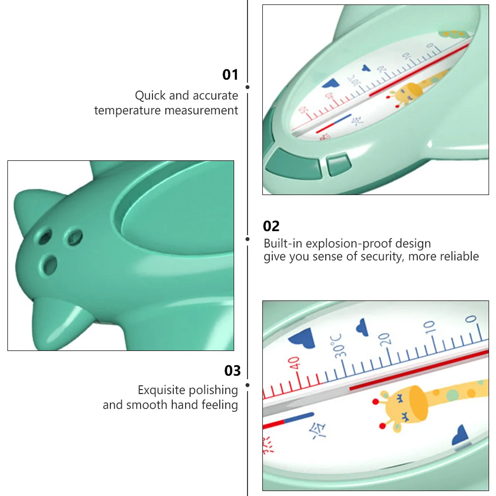 Baby Bath Thermometer Cartoon Plane Shape Pp Material Quick Measurement Explosion Proof Green Durable For Bathtub Pool Fish Tank
Baby Bath Thermometer Cartoon Plane Shape Pp Material Quick Measurement Explosion Proof Green Durable For Bathtub Pool Fish Tank